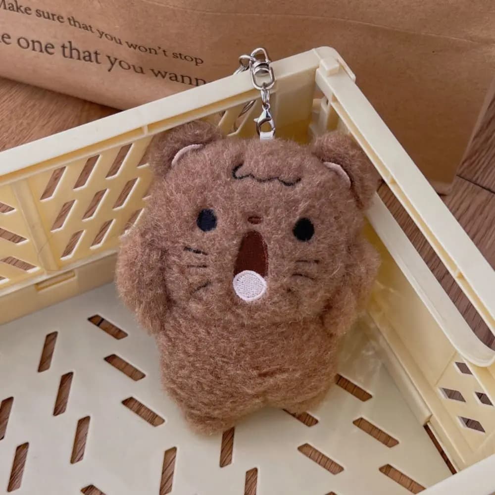 Cute Shouting Dog Shouting Bear Children Gift Shouting Cat Pendant Keychain Stuff Backpack Charms Bag Decoration