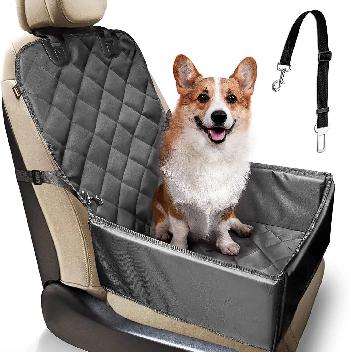Amaca Pet seggiolino auto Booster Cover Protector Front Chair impermeabile Cat Dog Puppy Basket Anti-Silp Vehicle Carrier Travel