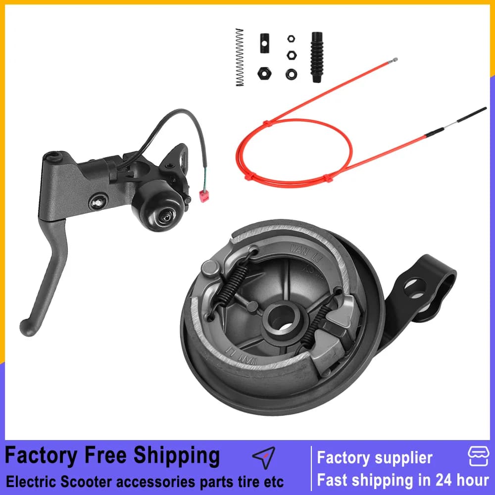 Drum Brake Electric Scooter Brake Lever Cable For Xiaomi 4 Lite (2nd Gen) Front Wheel Brake PADS Assembly Replacement Part