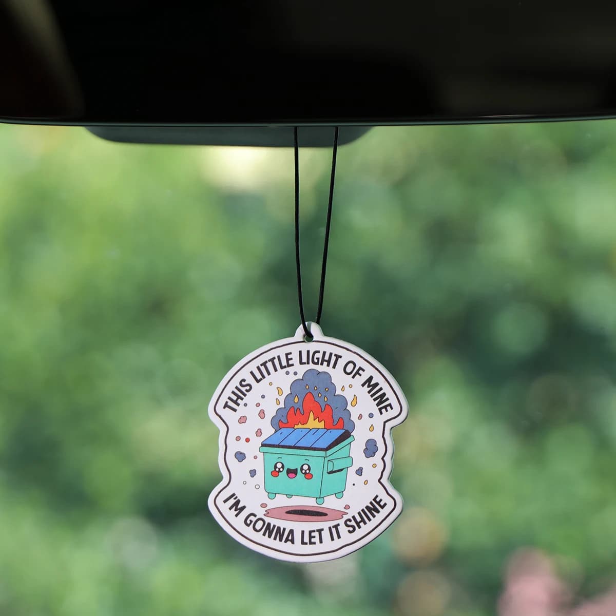 Cartoon Fire Car Aromatherapy Interior Car Fragrance Pendant Deodorant for environments Rear Mirror Hanging Decoration