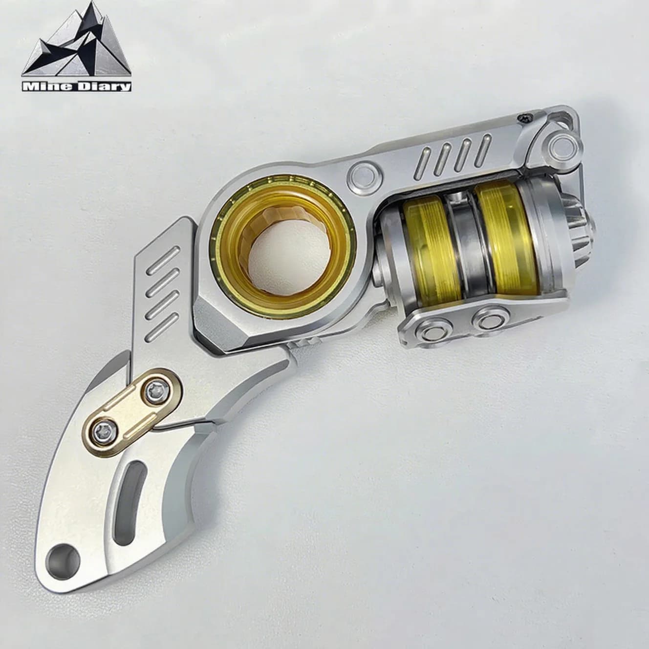 GoBiggeR Sinian Push Slider Maniglia Parti EDC Slider Fidget Toy Accessori per maniglie in acciaio inossidabile/alluminio
