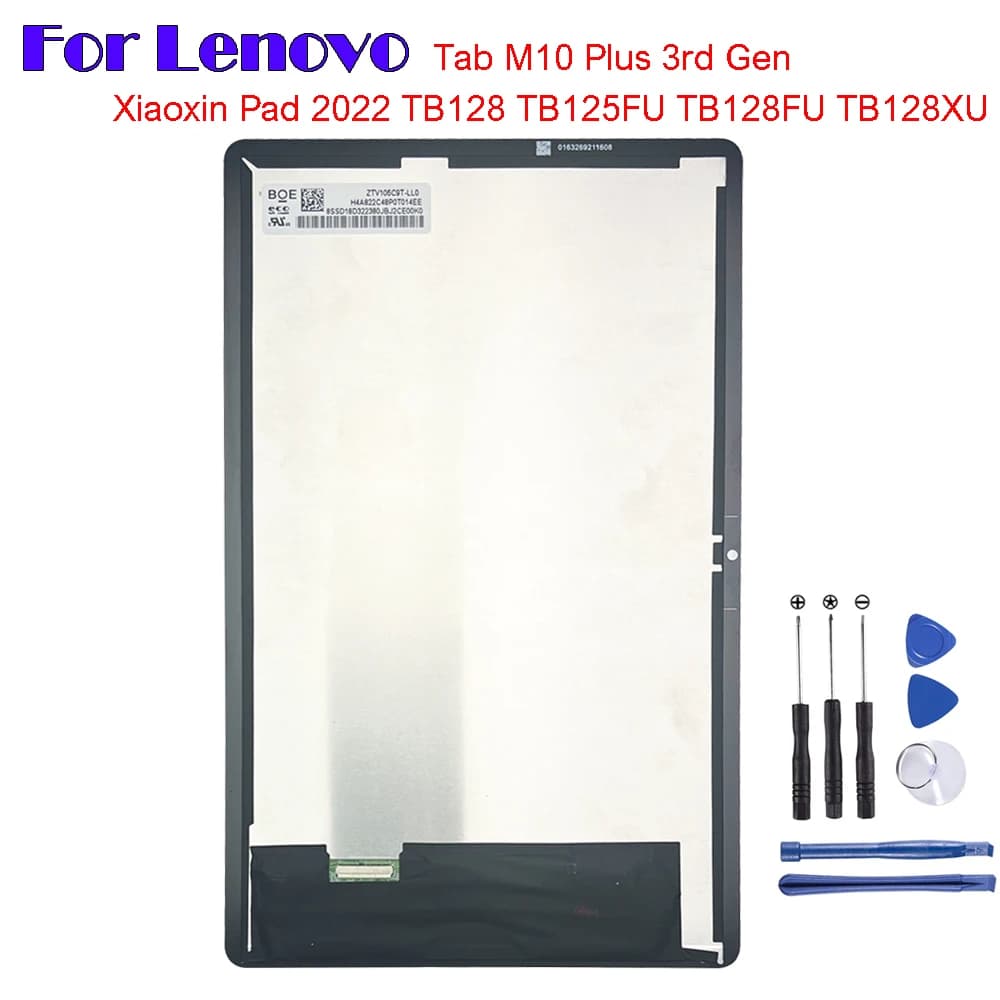 Per Lenovo Xiaoxin Pad P12 Tablet 2022 10.6 ''TB125FU TB128FU TB128XU TB128 Display LCD Touch Screen Digitizer Assemblea di Vetro