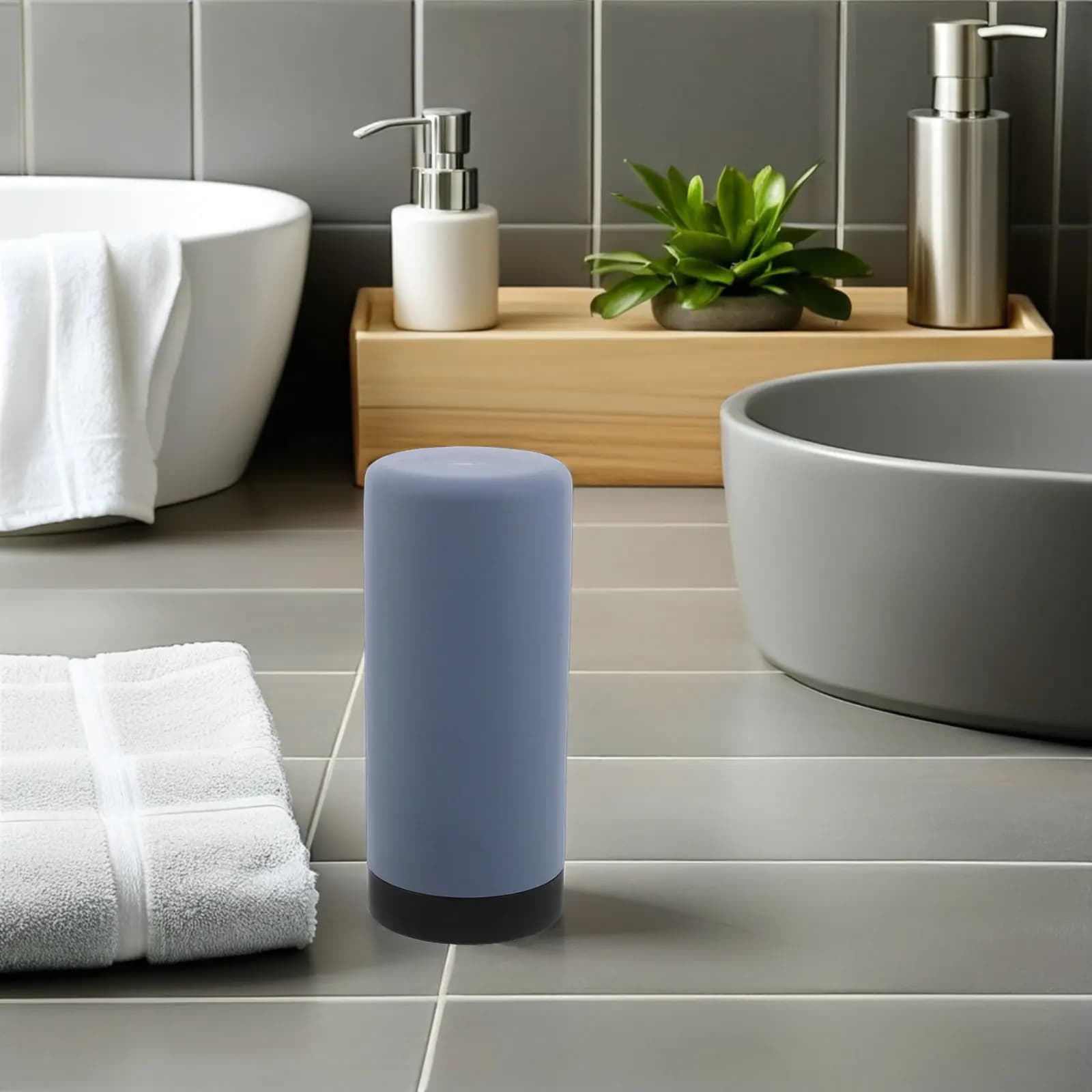 Dispenser di Sapone in Silicone da 240Ml, Bottiglia per Sapone Liquido per Cucina e Bagno, Ricaricabile, Antigoccia, Salvaspazio