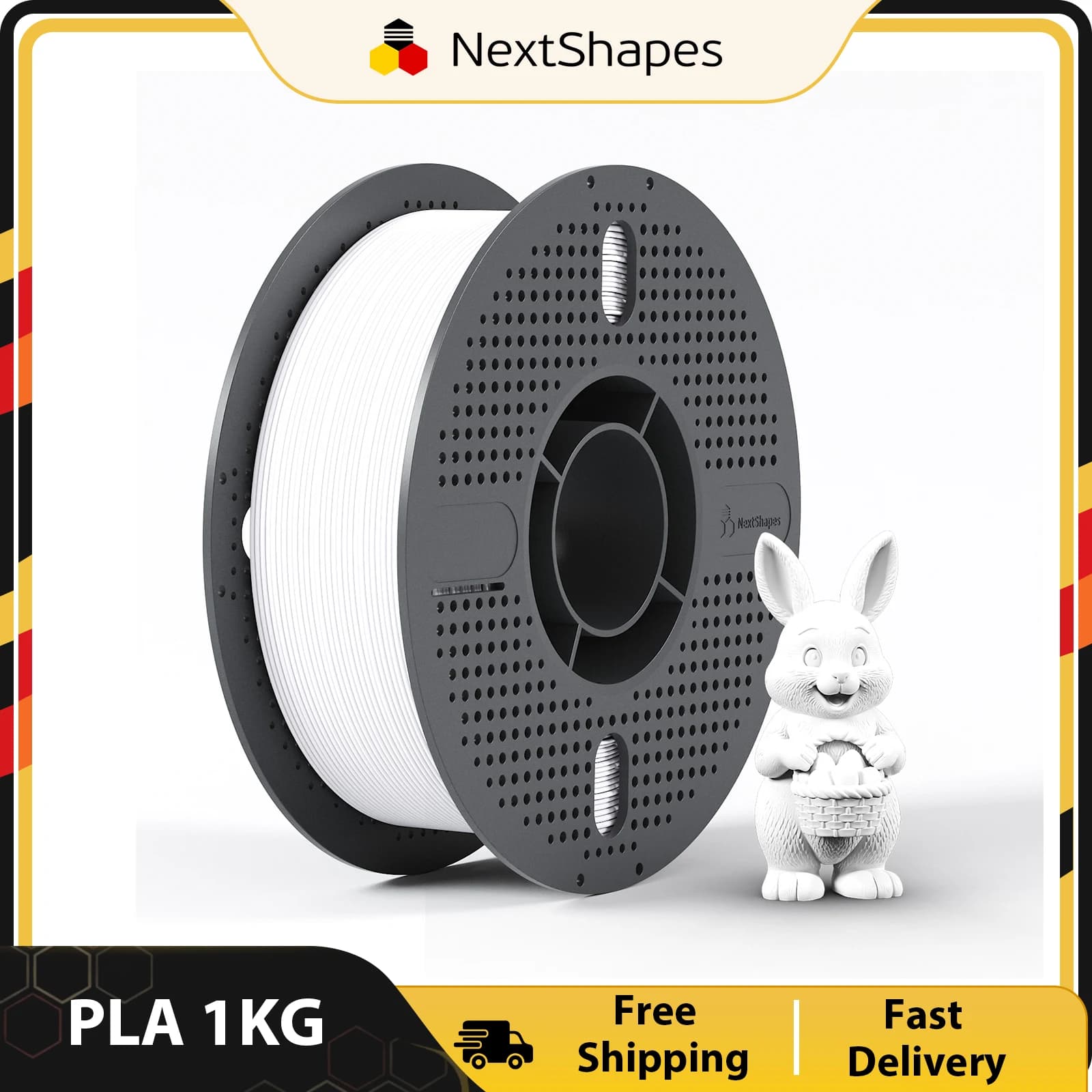 NextShapes 3D Printer PLA Multicolor Filament 1.75mm 1kg/Roll Plastic Consumables Material For FDM 3D Printer
