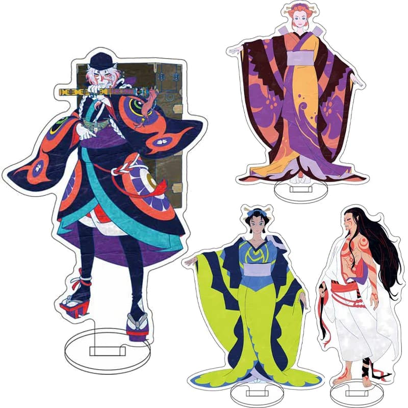 16CM Anime Mononoke‌ Figure Medicine Seller Shino Kayo Acho Zashiki-warashi Sasaki Hyoe Acrylic Stand Cos Ornaments Gifts