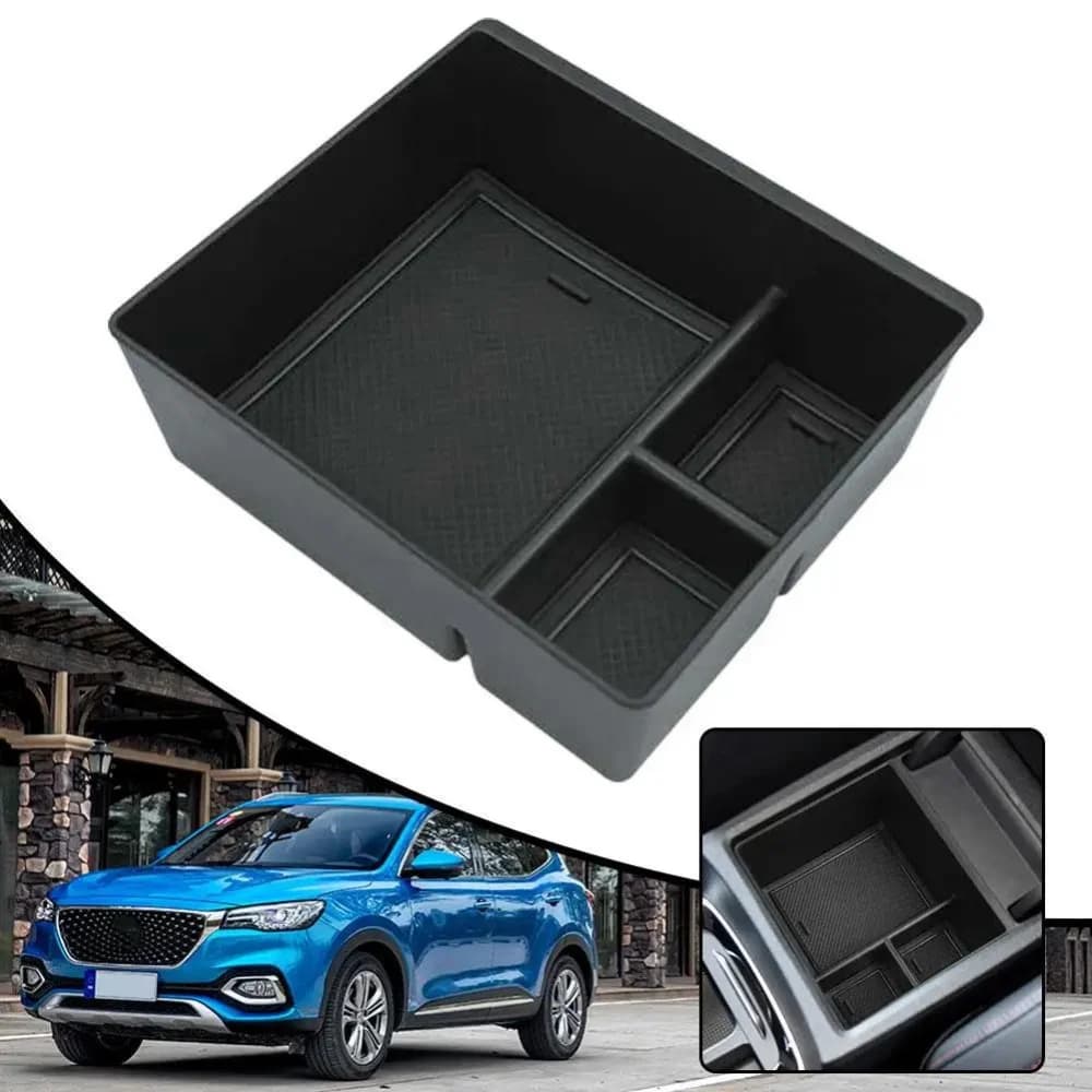 Vassoio console centrale personalizzato ABS Premium per MG HS EHS EV 2018-2024 Scatola portaoggetti per bracciolo antiscivolo durevole Accessori per lo styling dell'auto