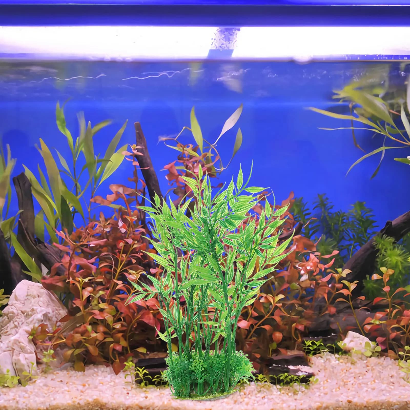 2 Pieces Aquarium Decorations, Artificial Plants, Delicate Aquarium Decorations, Home Aquarium Accessories