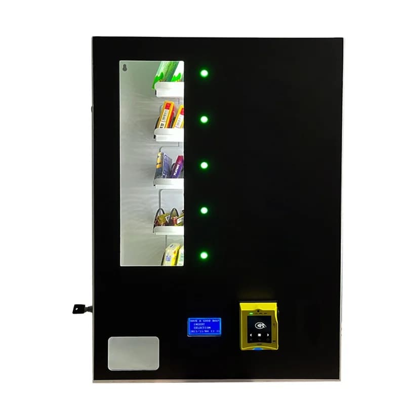 Mini distributore automatico elettronico a parete con banca di potere usa e getta per snack piccoli