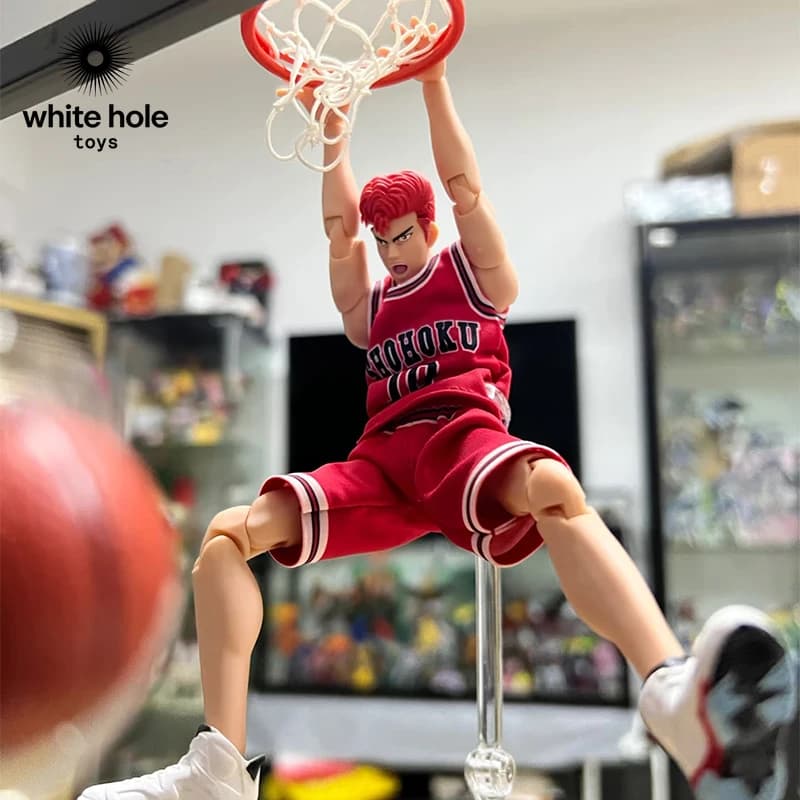 Action Figure Anime Slam Dunk 22cm Sakuragi Hanamichi Shohoku SHF, Modellino Articolato da Collezione, Regalo per le Feste