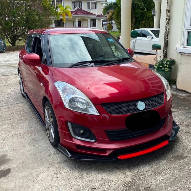 4 PZ, Per Suzuki Swift 2005-2025 Anno ABS Diffusore Anteriore Labbro Paraurti Splitter Body Kit Accessori Spoiler
