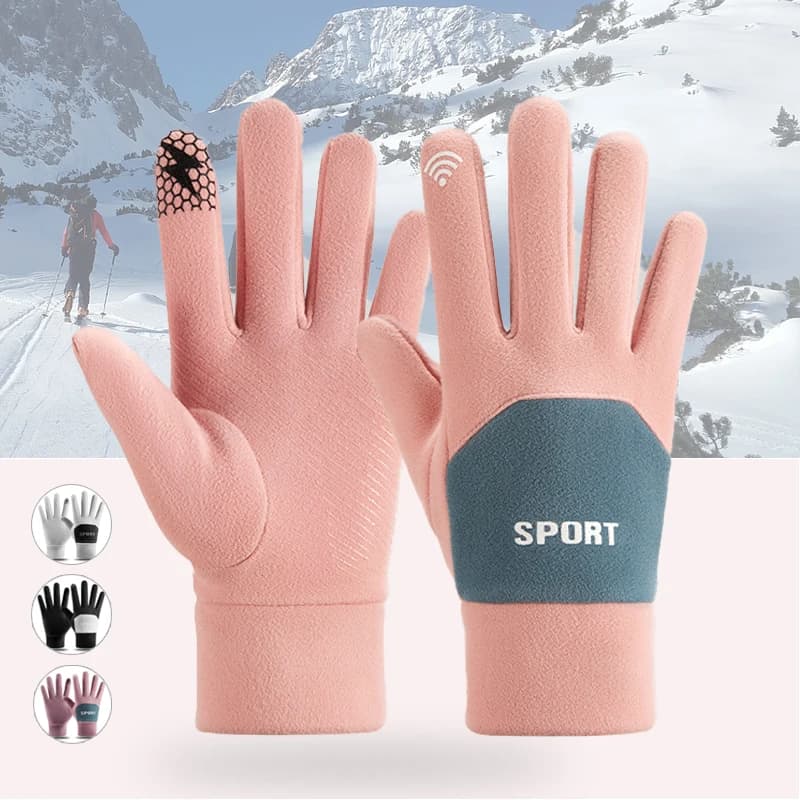 Hot Winter Autumn Cycling Gloves Thermal Ski Gloves for Outdoor Sports Running for Camping Hiking Women's Motorcycle Gloves