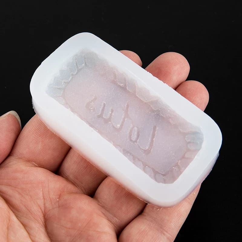 Stampo in Silicone per Candele a Forma di Biscotto, Fai-da-Te, per Cioccolato e Dolci