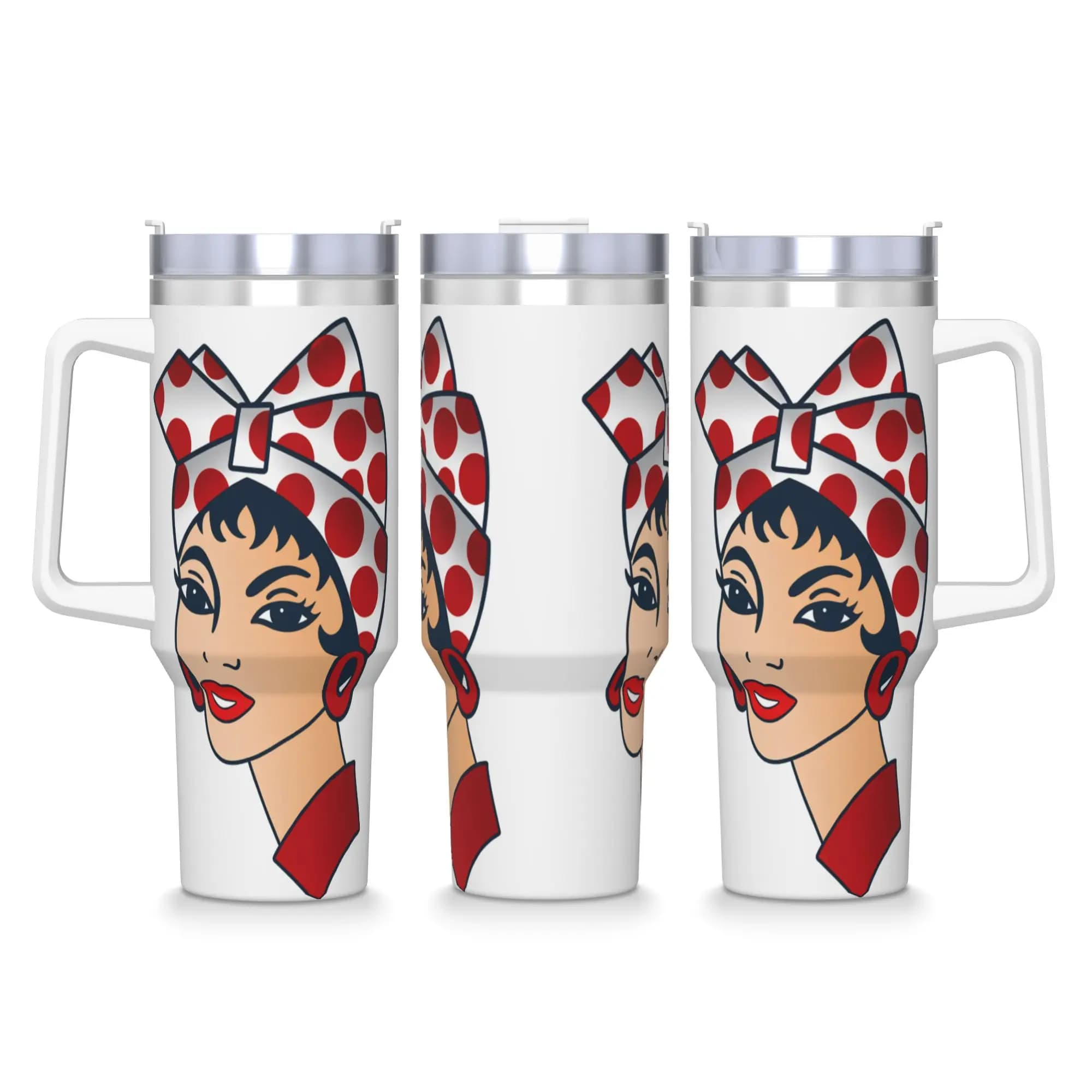 Tumbler in Acciaio Inox Estetico Venezuela, Tazza Termica da Viaggio con Coperchio e Cannuccia, 40oz, per Auto, Bottiglia per Acqua Calda e Fredda