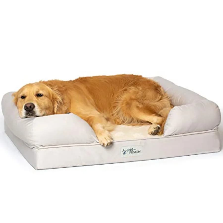 Cuccia Ortopedica Definitiva per Cani in Memory Foam, Diverse Misure e Colori, Cuscino a Durezza Media, Rivestimento Impermeabile, Cerniere YKK, Traspirante