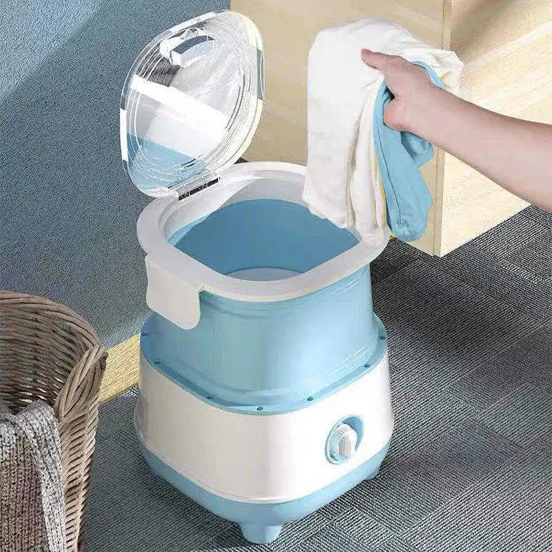Calzini pieghevoli portatili per biancheria intima piccola per la casa Mini lavatrice Pulsator Lavatrice