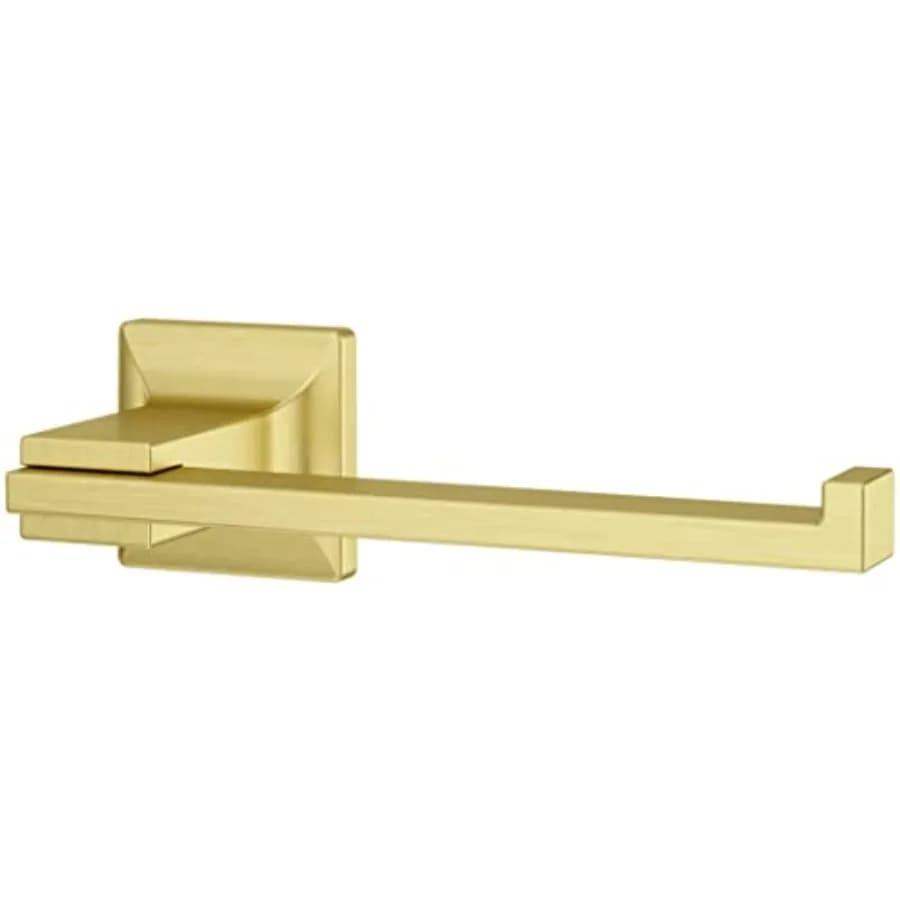 BPH-VRVSBG Verve Porta Carta Igienica da Parete Stile Europeo Oro Spazzolato, Accessori Bagno per Bagni Moderni, Design in Metallo Durevole