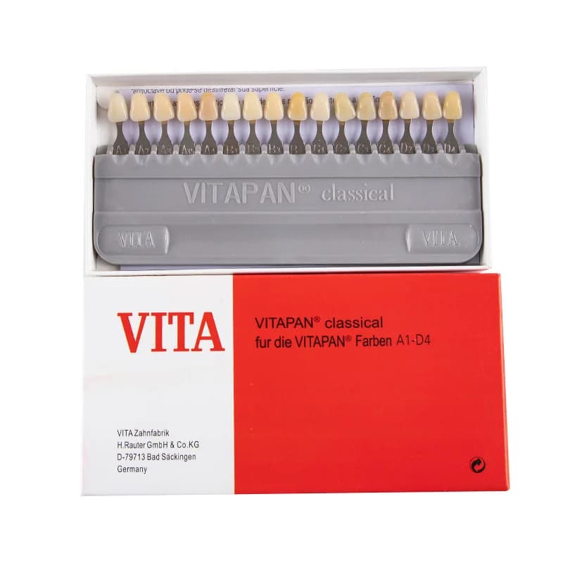 VITA 16 Colours Guide for the shade of teeth Classical dental teeth Merlano Porcelain VITAPANO Guide for teeth whitening Model of colour plate