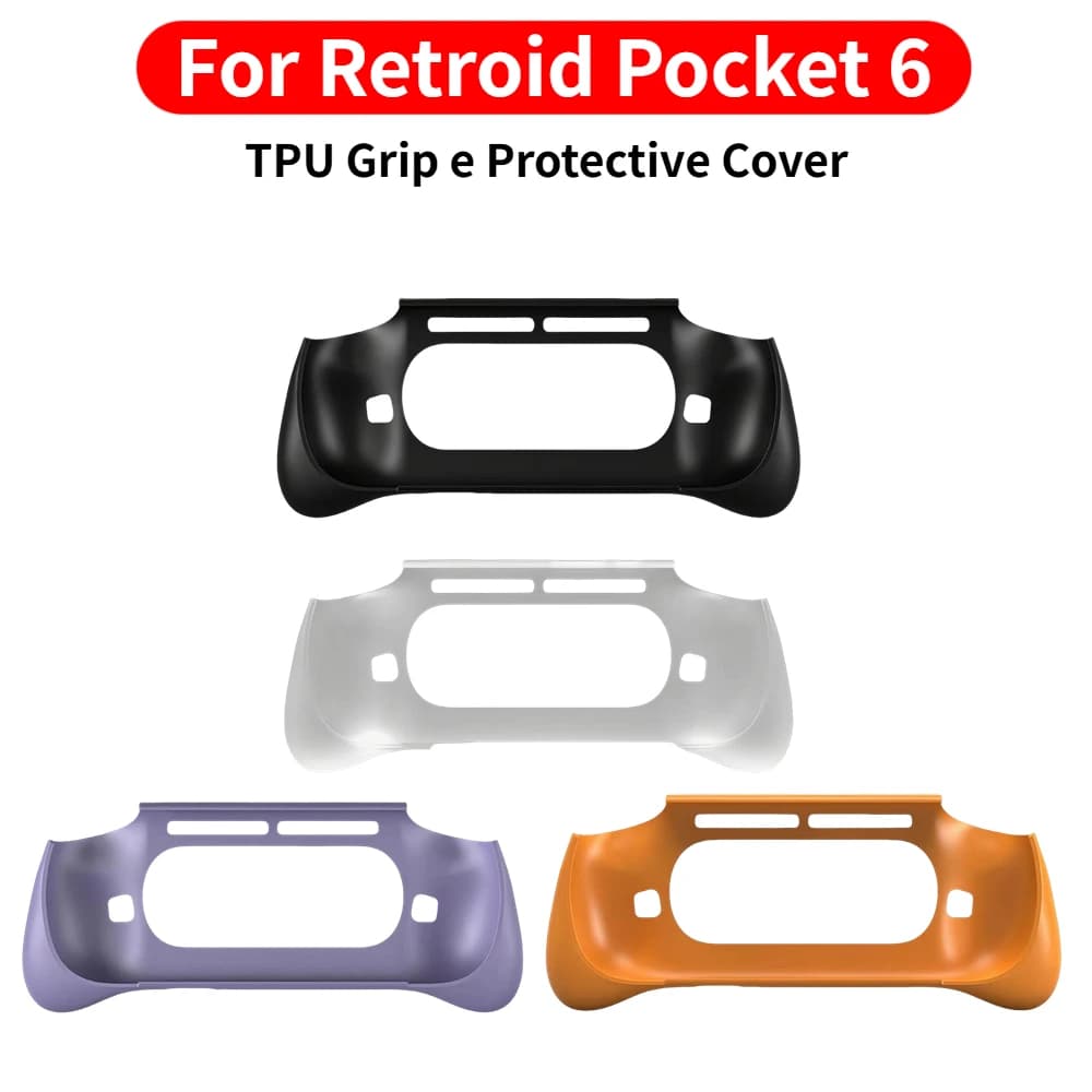 3D Printed Grip For Retroid Pocket 6 Game Console Grip Handle Comfortable Controller Protective Cover Ergonomic Holding Handle