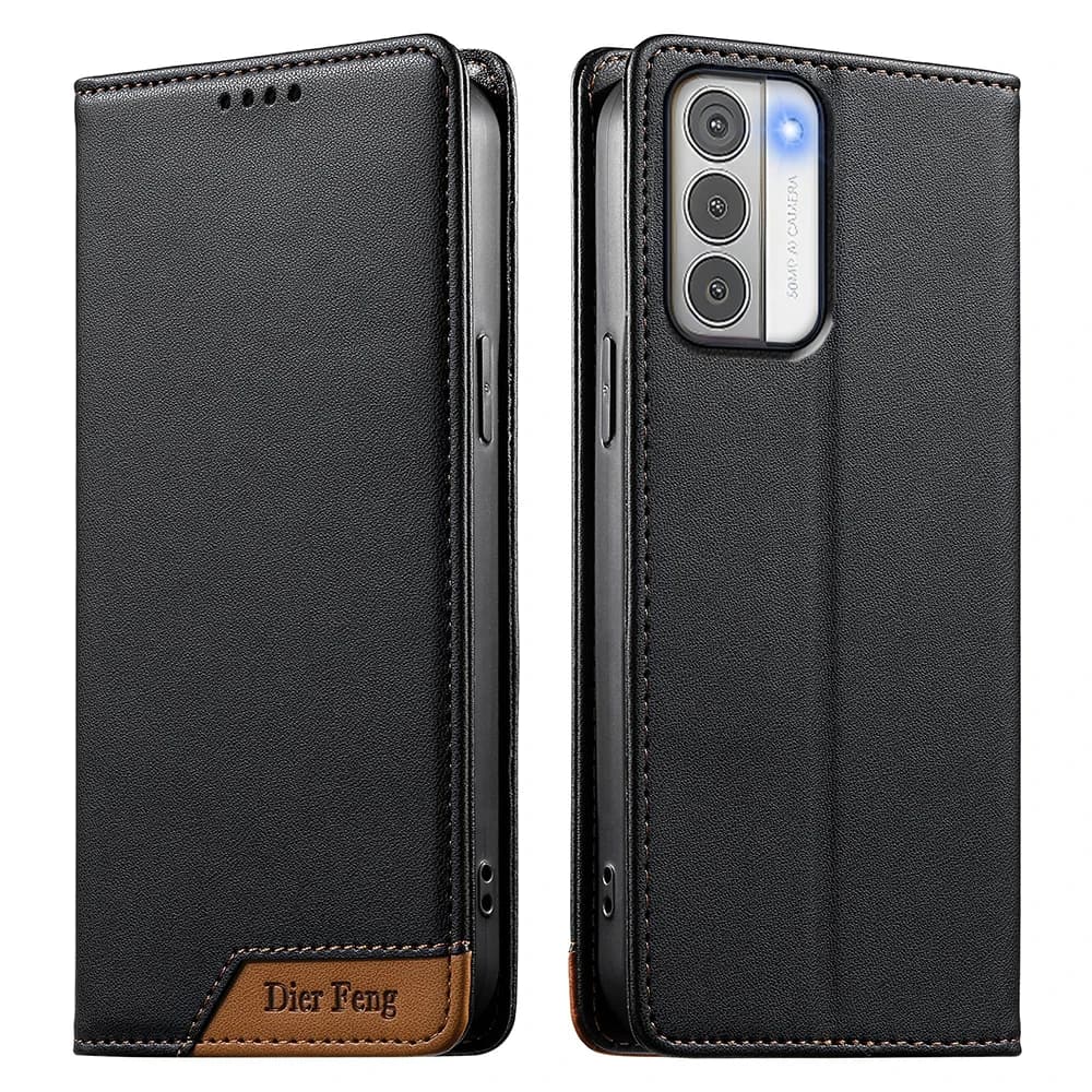 Custodia a Portafoglio in Pelle con Blocco RFID per Nokia G60 5G, Cover Magnetica per Nokia C12 Pro, G11, C21 Plus, G21, G22, G60, C32, C31, C22