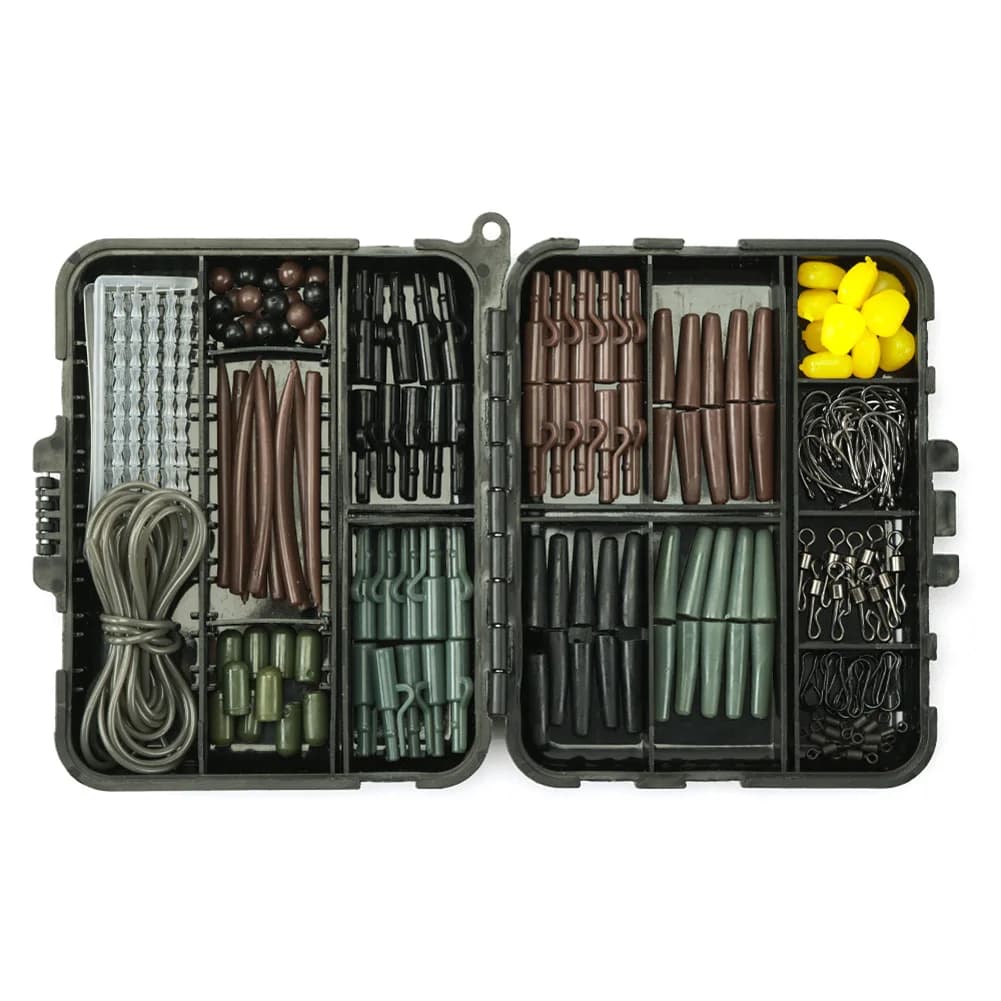 173 Pz Fishing Equipment Carpa Box Kit Fishing Plants To Carpa Spool Helicopter Systems Leader Pinze Maniche Rubber Accessories