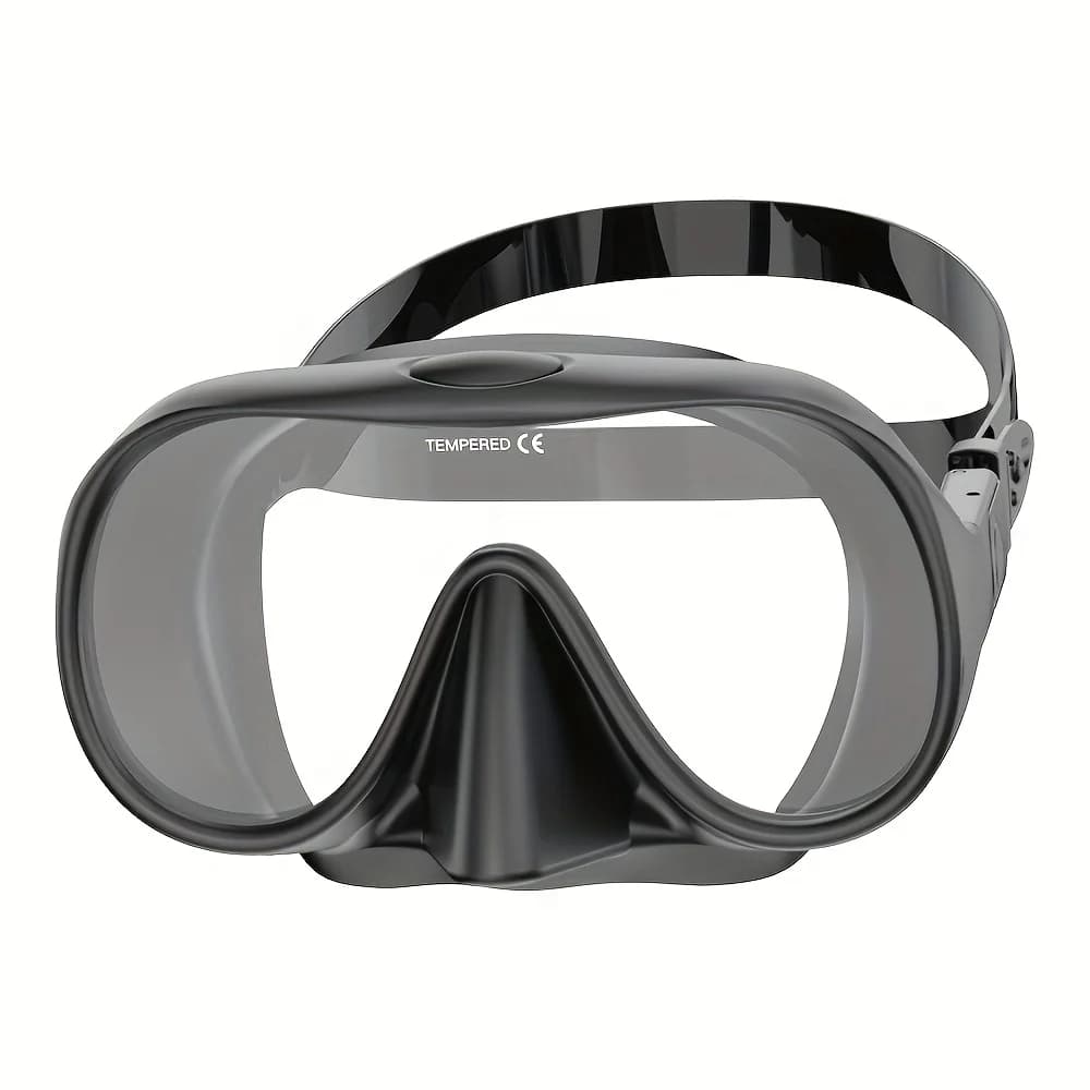 Frameless Underwater Mask Swimwear for Snorkeling in Tempered Glass with Ultra Wide View HD Suitable for Adults