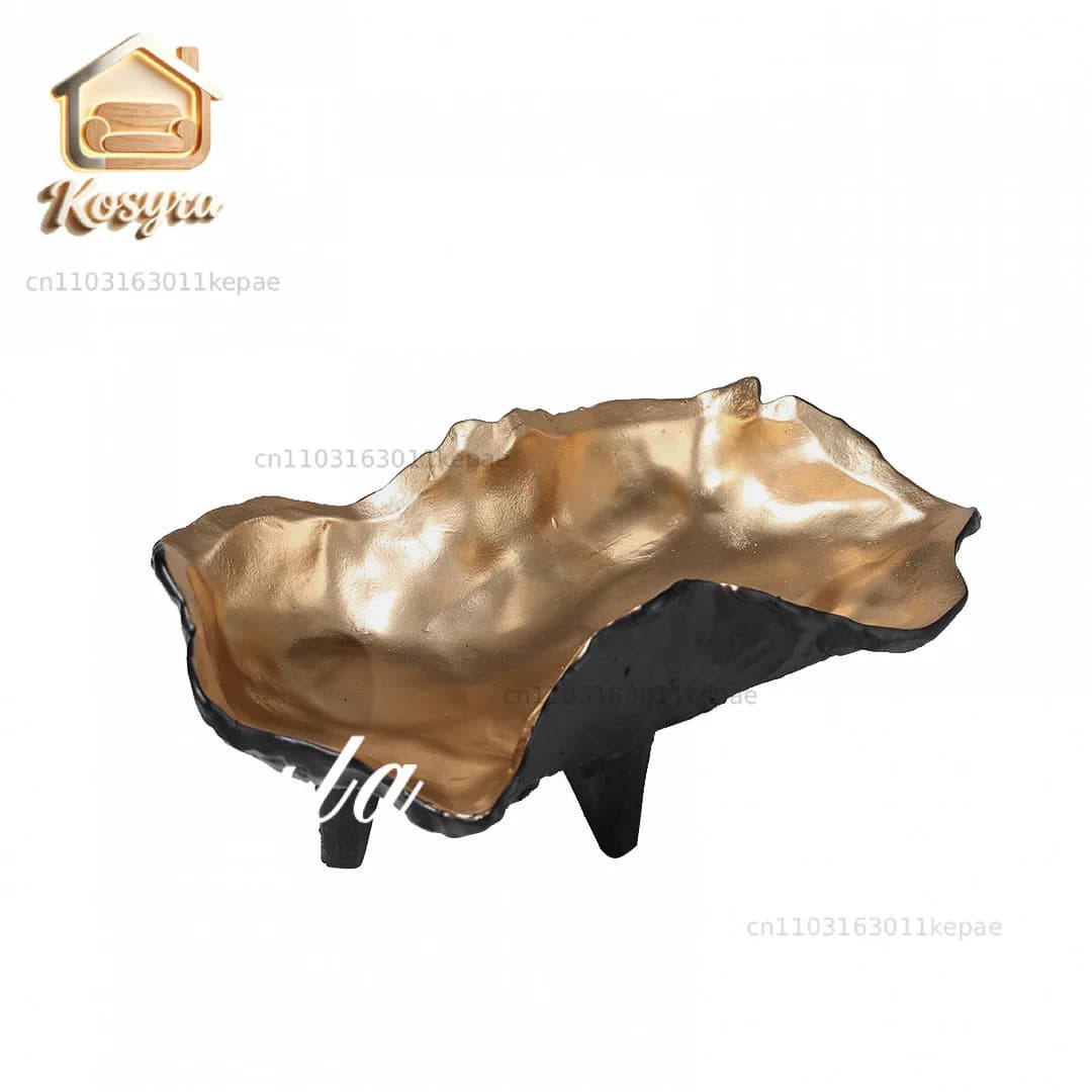 Retro medieval style fruit plate living room large dining room villa model room dried fruit tray ornament soft decoration