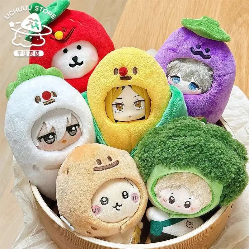 Accessories for 10 cm doll dresses, hat case, kpop animal shirt, doll dresses, cap, plant series