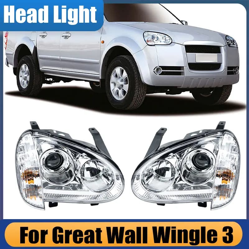 For Great Wall Wingle 3 2006 2007 2008-2011 Manual Type Light / Electric Front Light Car Light Front bumper Group lighthouse