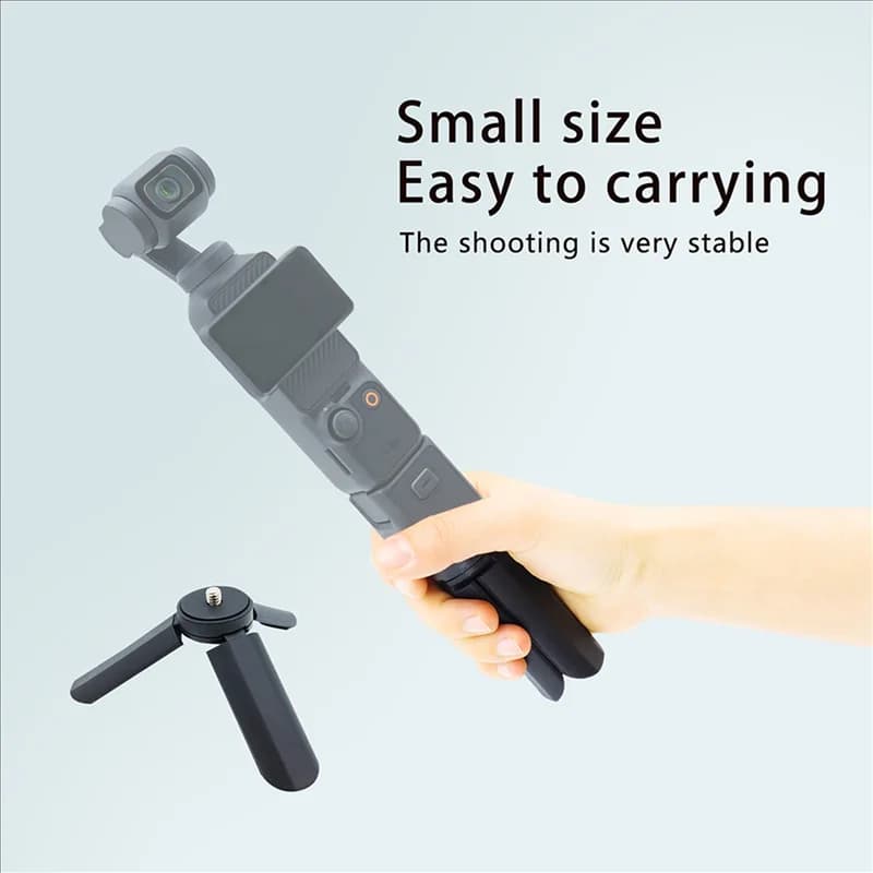 Y43A-2X Mini treppiede da tavolo per DJI Osmo Pocket 3 Base di supporto per stabilizzatore per telefono con giunto cardanico portatile