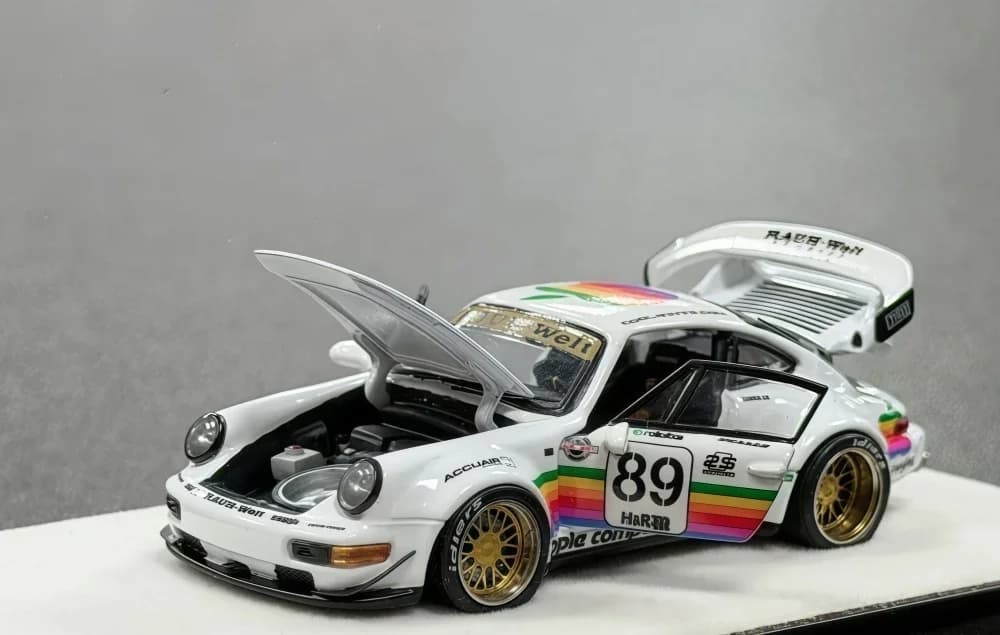 Modellini PGM 1/64 RWB964 Bianchi in Metallo Pressofuso, Regali di Compleanno, Esposizione Hobby, Collezione di Simulazioni