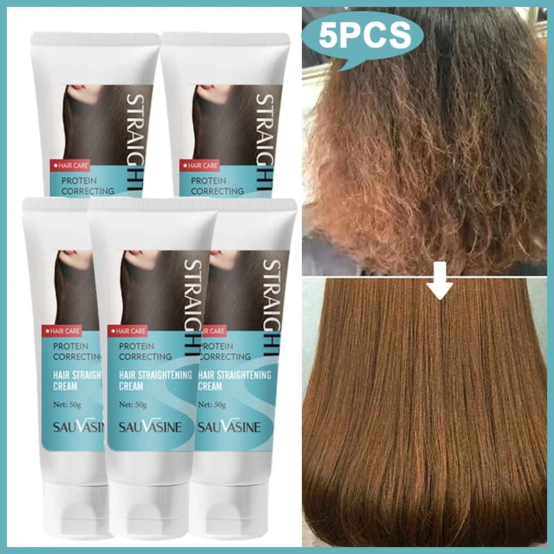 5PCS Professional Keratin Levigating Hair Treatment Repair Hair Permanently Damaged Hair Cream To Straighten Hair Product For Hair Care 50g