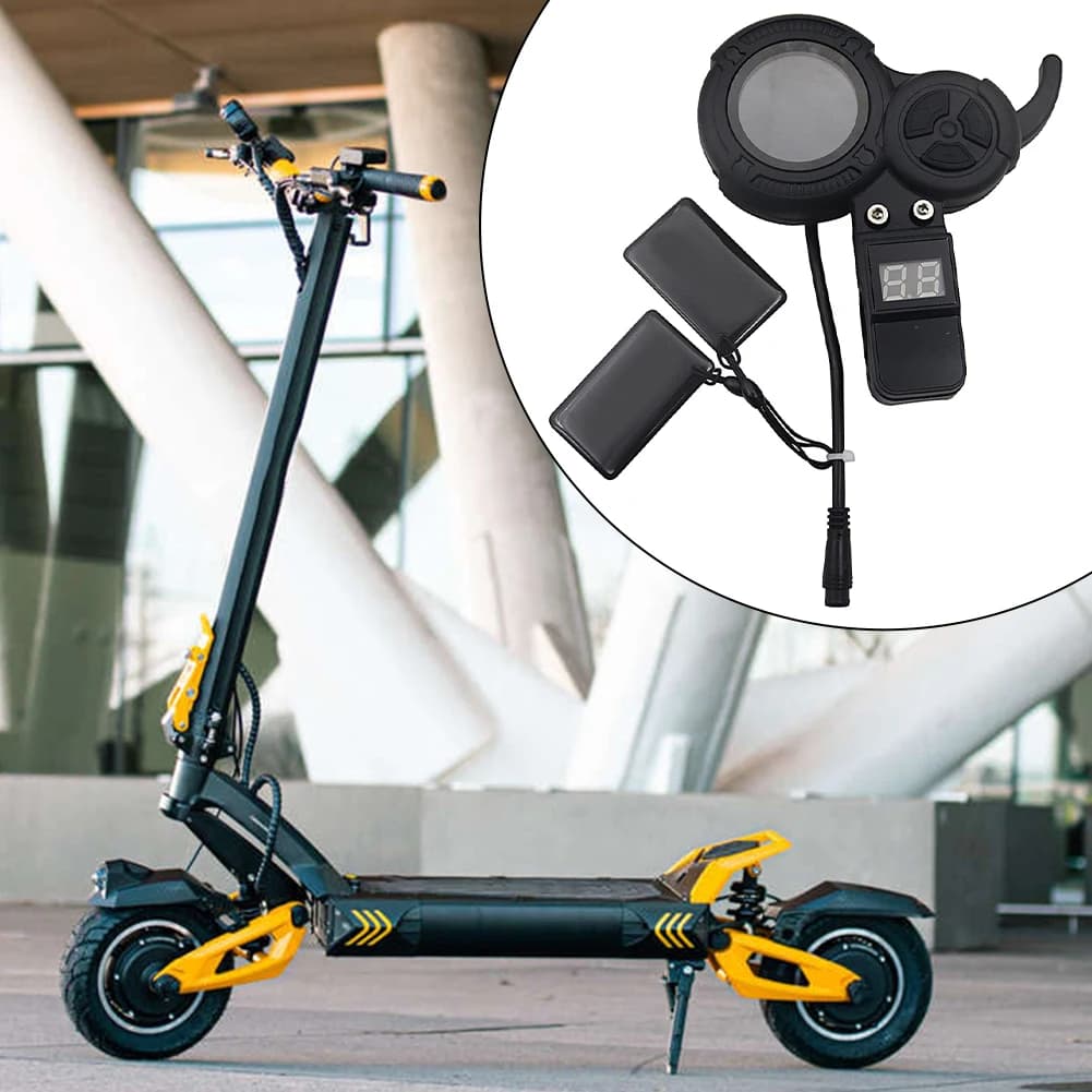 NFC Scooter Display 6-pin Scooter Gauge NFC Card Unlocking Lightweight 150g 6-pin Instrument Panel For Scooter