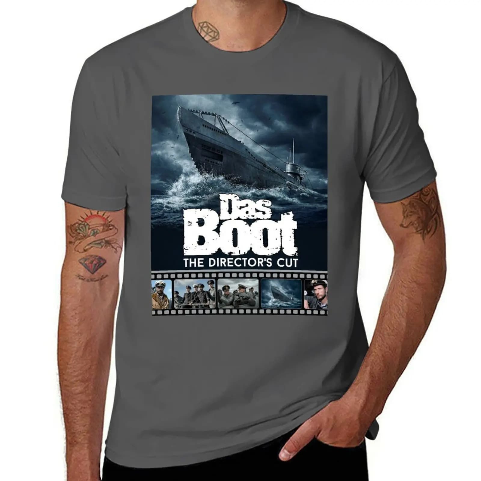 T-shirt Das Boot Classic Poster, t-shirt basic a maniche corte in tinta unita