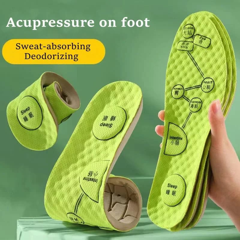 1 Paio NUOVI di Solette per Scarpe Sportive da Corsa per Fascite Plantare - Solette Massaggianti e Deodoranti per Uomo e Donna
