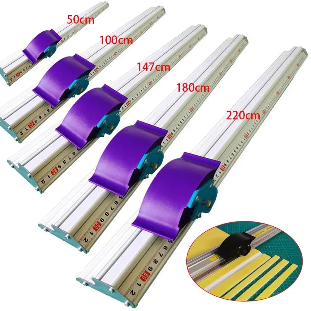 Manual Sliding KT Board Trimmer Paper Cutter with Ruler for PET Photo Adhesive Sticker