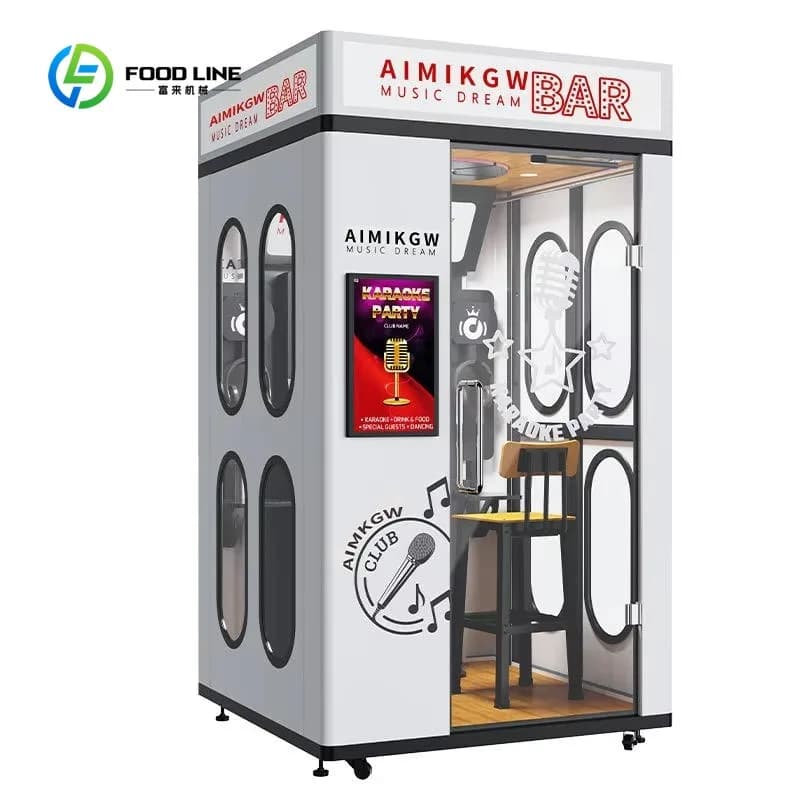 Customized Factory Price 2 Person Mini KTV Booth Soundproof Singing Pod Coin Operated Karaoke Machine with Recording Function