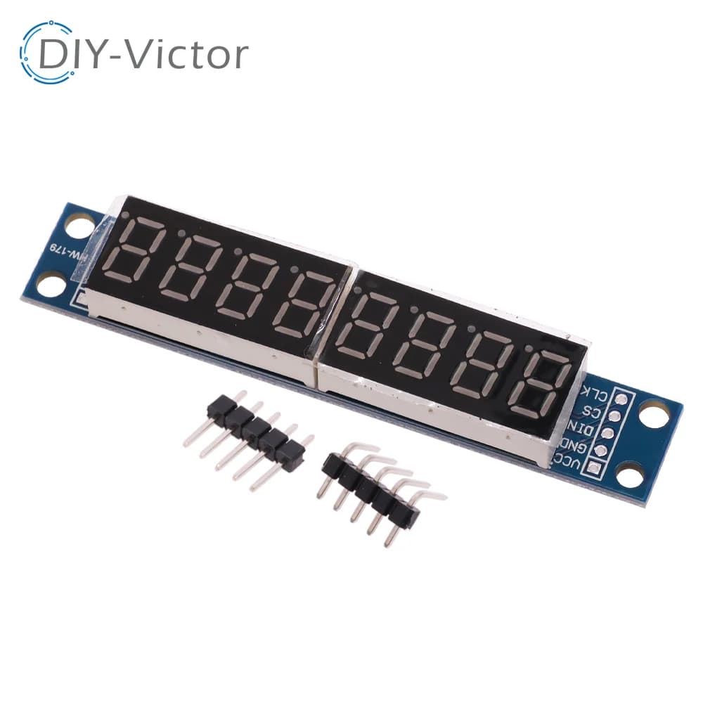 MAX7219 Modulo display a matrice di punti LED 8 Scheda di controllo display tubo digitale per driver seriale microcontrollore Arduino 7 segmenti