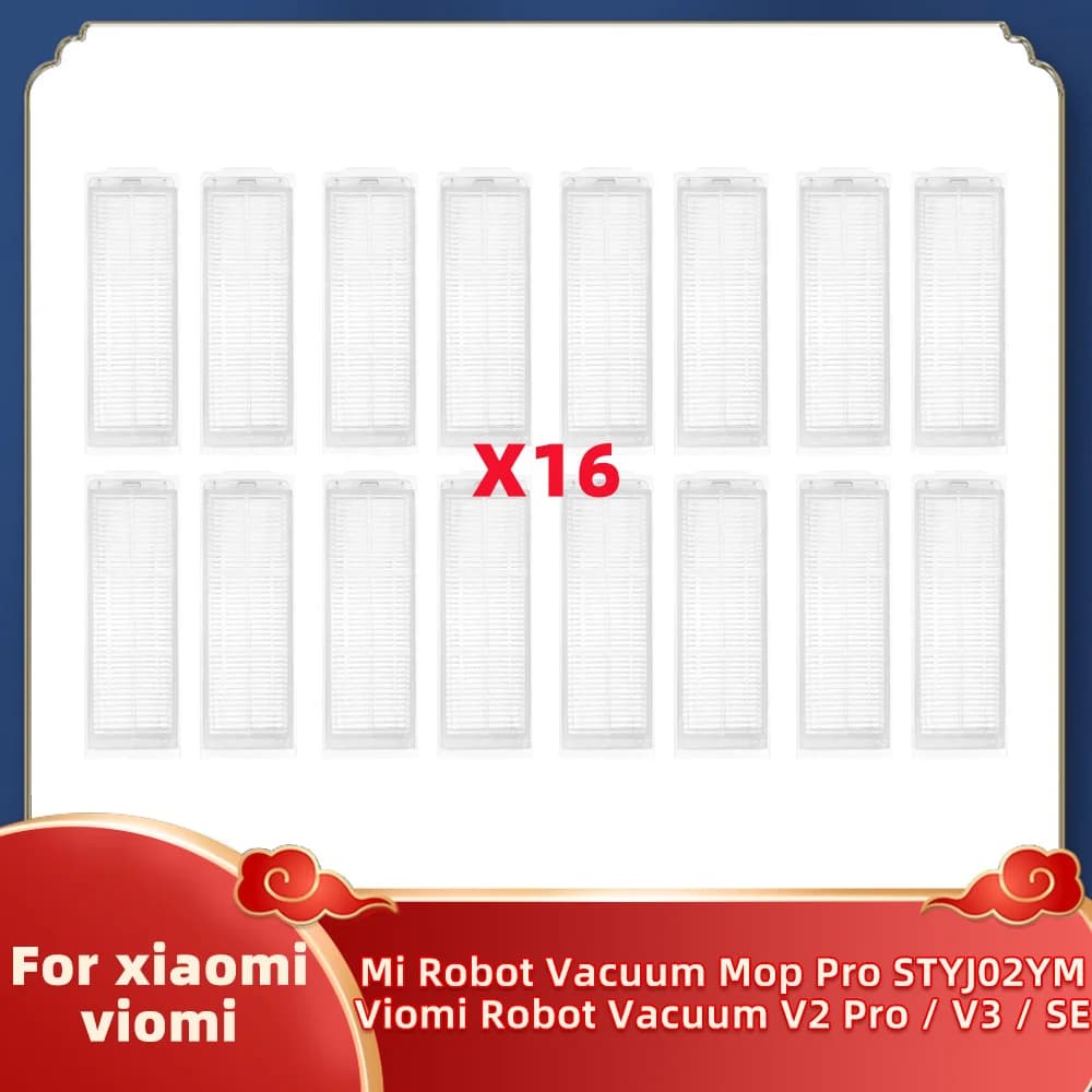 Filtro HEPA per STYJ02YM per Xiaomi Mi Robot Vacuum-Mop Pro / Mop p / Mop 2S XMSTJQR2 Xiaomi S10 S12 T12 Viomi V2 V2Pro V3 SE.