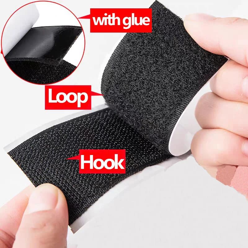 1m/3m/5m/rotolo autoadesivo gancio e anello di fissaggio nastro Nylon forte posteriore appiccicoso gancio strisce montaggio Loop Tape fai da te Velcro Craft