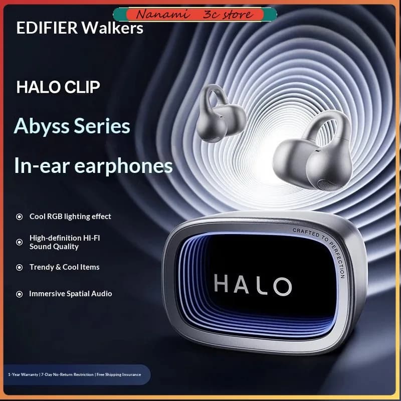 Edifier Flower HaloClip Auricolari Bluetooth wireless DPW Trasmissione Clip per orecchio Con cancellazione del rumore Batteria a lunga durata per giochi sportivi