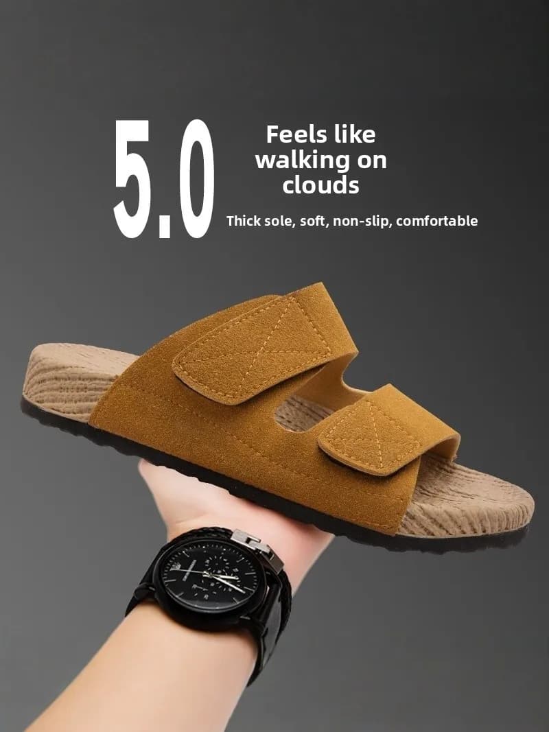 Ciabatte Birkenstock da uomo, casual, per esterni, comode per la casa, sandali antiscivolo da spiaggia, punta tonda, plantare in EVA, suola in PVC