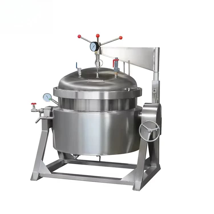 Automatic Vertical Kitchen Kettle, Industrial Preserved Fruit Chicks, Vacuum Cooking Pot for Candied Hawthorn Food