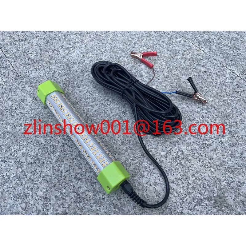 50W 160W DC 12V Calamari Rete subacquea per acque profonde Luce da pesca a LED verde per attirare i pesci notturni con esche