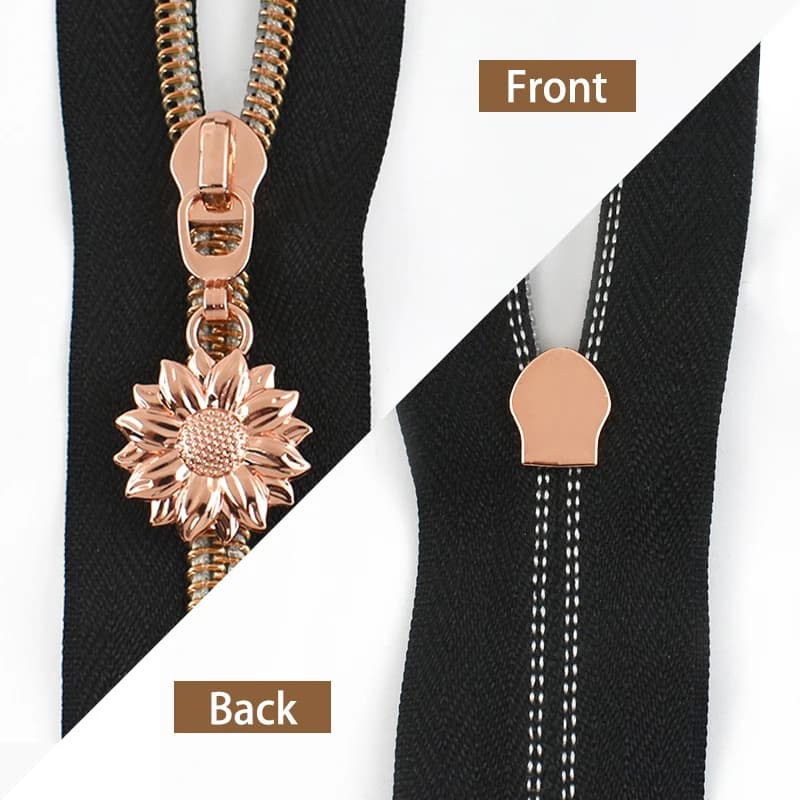 5-30 pezzi Meetee 5 # Cursori per Cerniere in Nylon a Forma di Fiore, Tiranti per Cerniere, Decorazioni per Borse e Vestiti, Accessori per Cucito Fai-da-Te