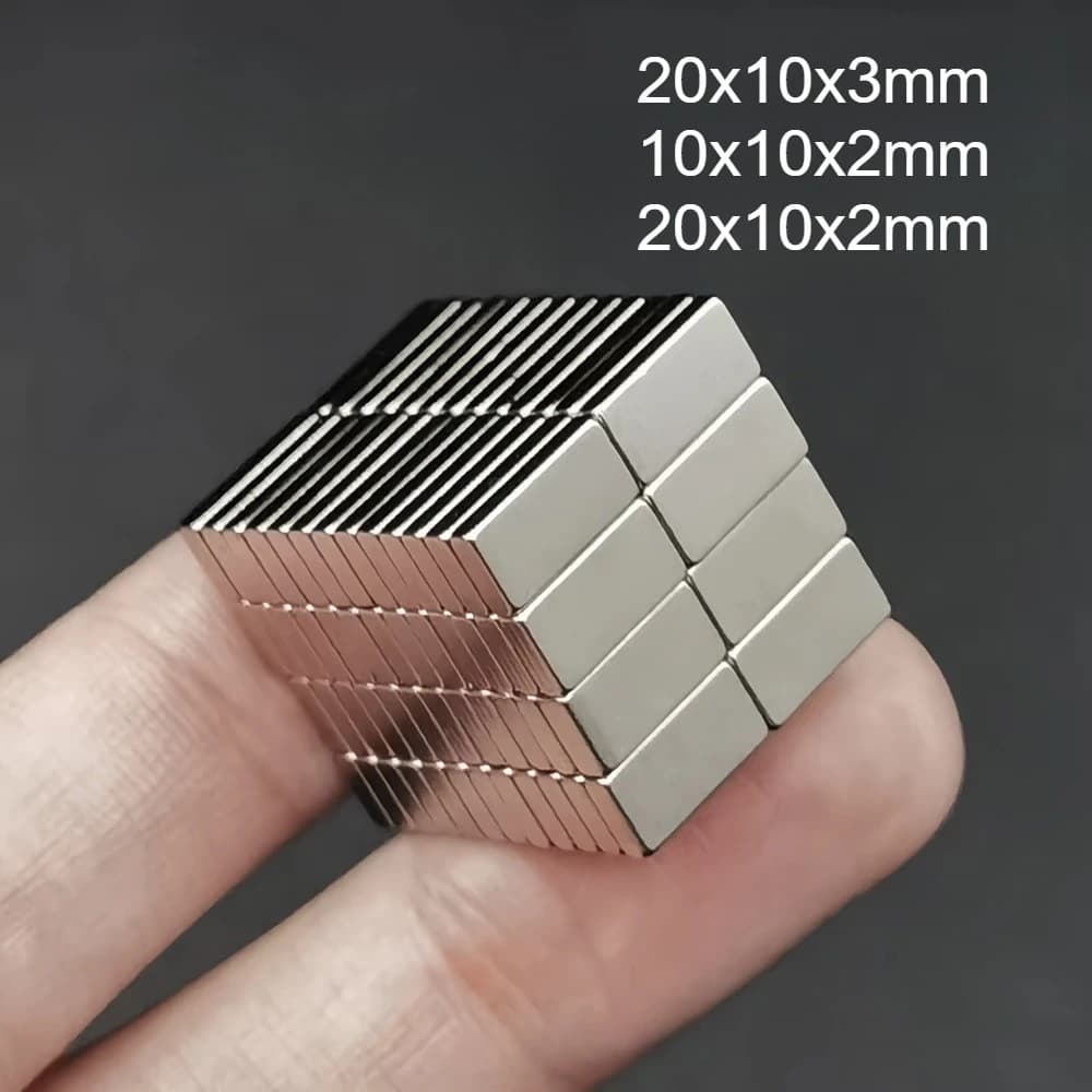 Rectangular magnet 20x10x3/10x10x2/20x10x2mm - suitable for Christmas DIY, warehouse, board, photo frame, strong and practical