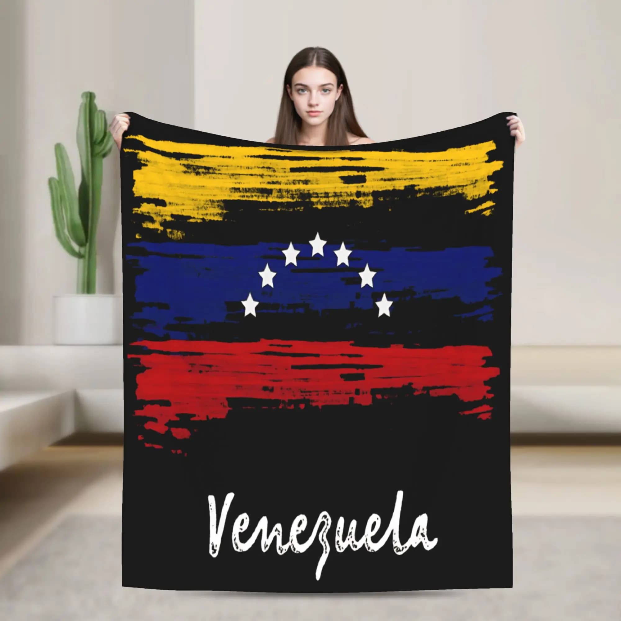 Venezuela 7 stelle bandiera Camiseta Franela Venezuela coperta di flanella biancheria da letto calda getta per camera da letto copriletto da viaggio copridivano