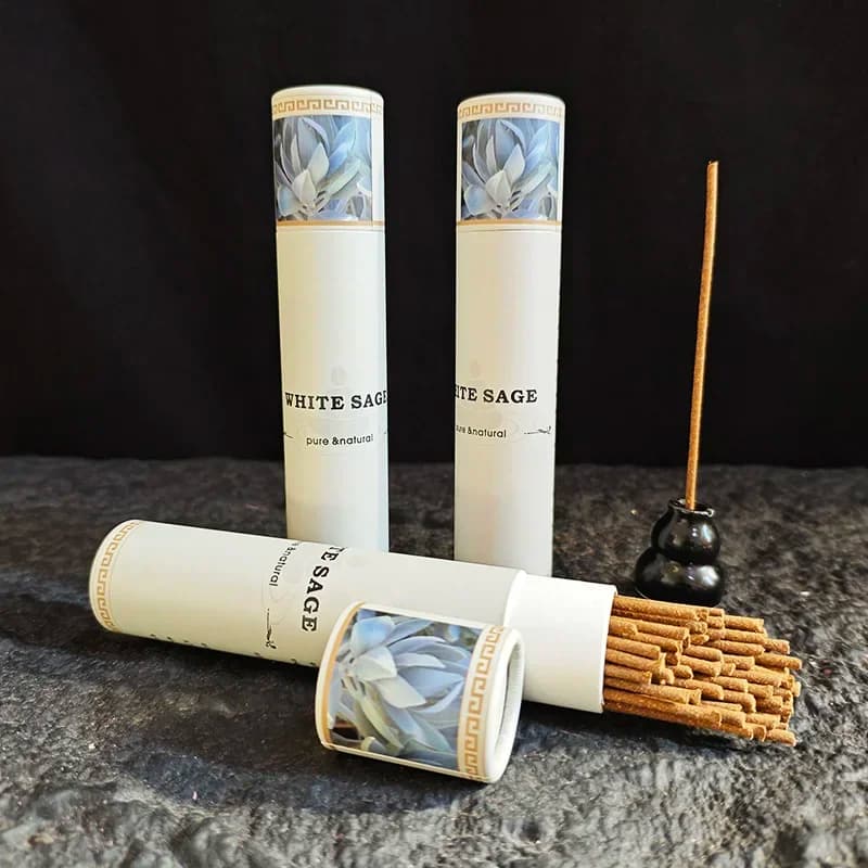 Bastoncini di incenso di salvia bianca della California per uso domestico, aria pulita per interni, aromaterapia, energia spirituale, pulizia, fragranza per la casa