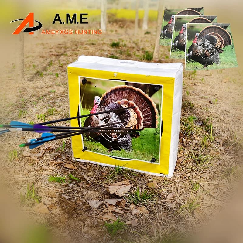 10/15/20 pz tiro bersaglio carta 40x40cm modello tacchino bersaglio arco di carta tiro con l'arco freccia freccette imbracature catapulta pratica di caccia