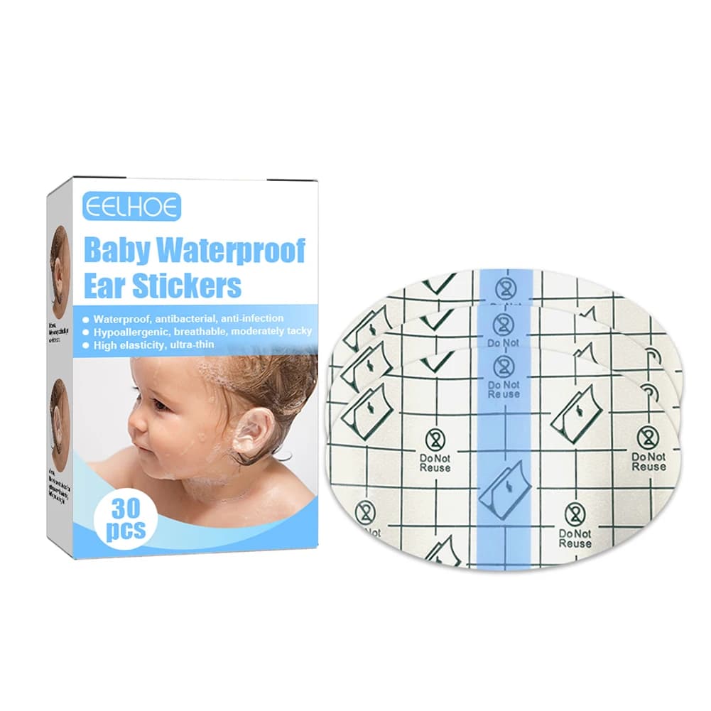 30pcs Ear Protector Disposable Baby Waterproof Ear Sticks Swimming Cover Caps Baby Ear Protection for Shower for Water Sports