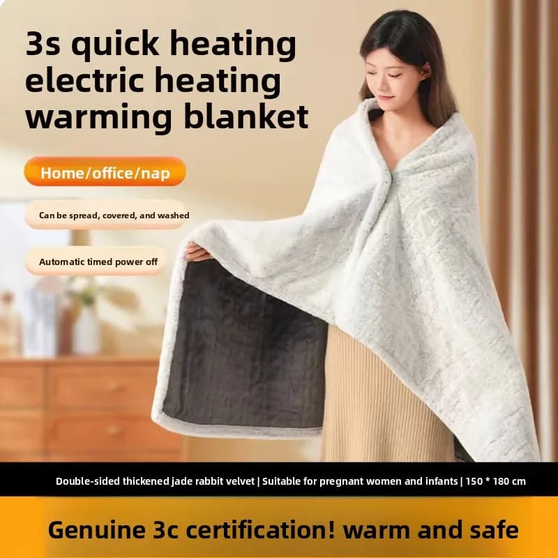 Electric shawl warm blanket Small electric blanket Office heating shawl heating cover legs Washable electric blanket